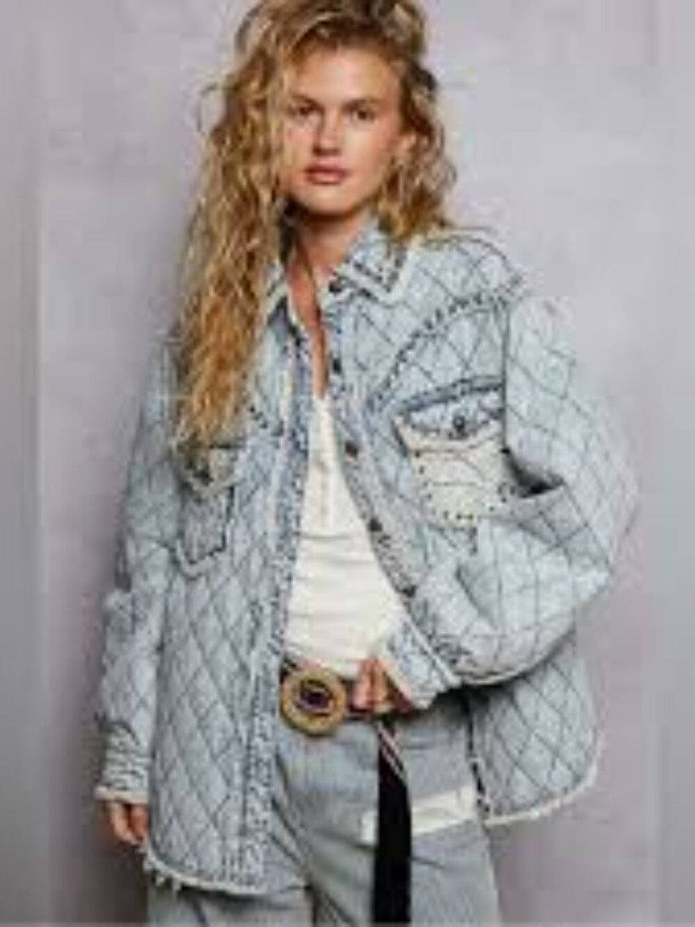 POL Dust & Denim Shacket Sizes Small and Medium